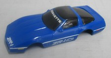 "NEW" OS TYCO BLUE ZR1 CORVETTE HO SLOT CAR BODY NARROW CHASSIS 