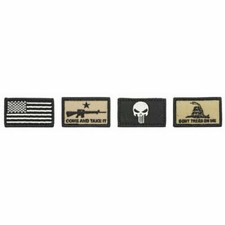Walker's PATRIOT PATCH KIT - 4 ASSORTED PATCHES (AMERICAN FLAG VERSION) PATKIT2