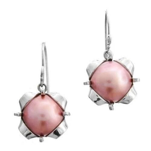 Orecchini di lusso con perle rosa