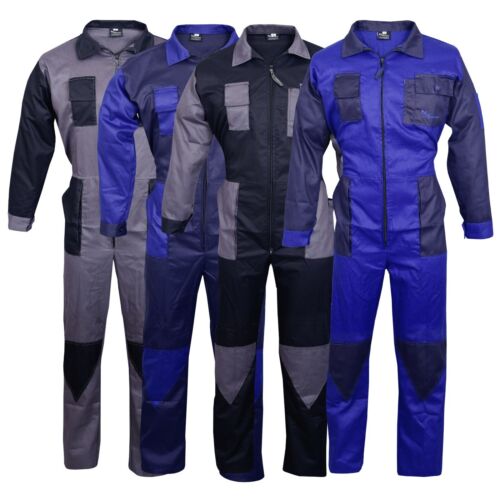 Men's Coveralls Boiler Suit Overalls For Warehouse Garages Workers Mechanics - Zdjęcie 1 z 11