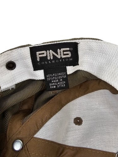 Vintage Ping Lexus Cars Mens Golf Hat Baseball Cap Adjustable Strapback Beige - Picture 8 of 9
