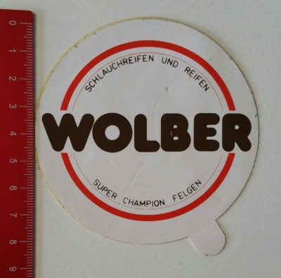 Aufkleber/Sticker: Wolber - Schlauchreifen - Super Champion Felgen (20021735)