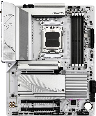 Factory Refurbished) GIGABYTE B650 AORUS ELITE AX ICE AMD AM5 ATX