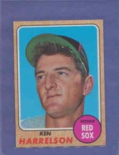 1968 Topps Ken Harrelson #566 Boston Red Sox MINT CENTERED