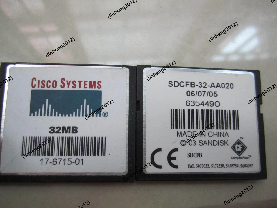 2PCS Original Cisco 32MB Compact Flash CF card,Memor card - Image 2 of 3