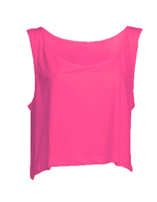 NEON-Trägershirt Lisa mit weitem Ausschnitt, Pink, Sommer, Sonne, Fun, Sale