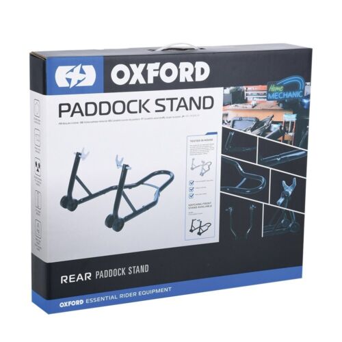 Oxford Universal Rear Motorcycle Motorbike Paddock Stand Heavy Duty Black SP821 - Picture 11 of 12