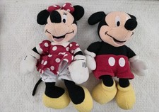 Vintage Mickey Minnie Mouse Plush Walt Disney Company Parks Authentic Original
