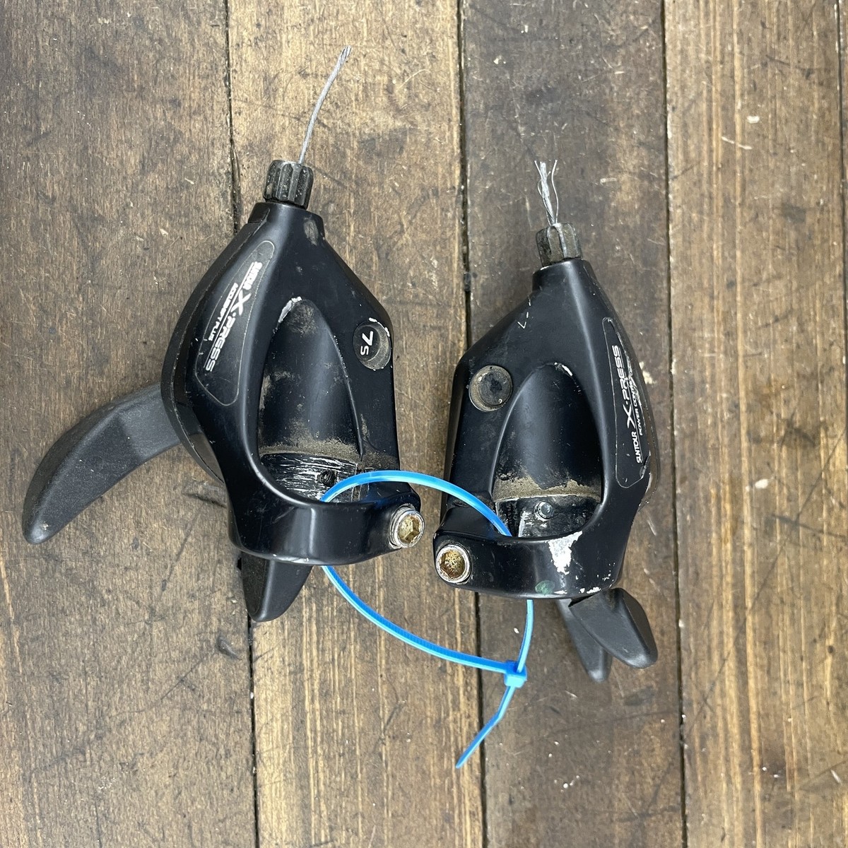 Suntour X-Press Power Control 7 Speed Bike Shifters Set Vintage