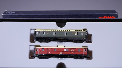 Spur Z Märklin 87583 Post- und Gepäckwagen-Set KPEV Epoche II in OVP #LZ_1241 | Zustand: Gebraucht