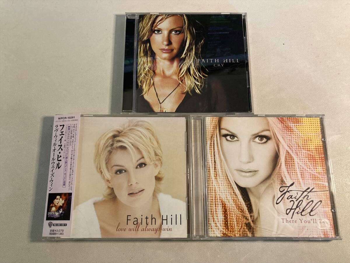 [W9485] Faith Hill CD Album Set of 3Faith HillLove Will Always WinCryThere