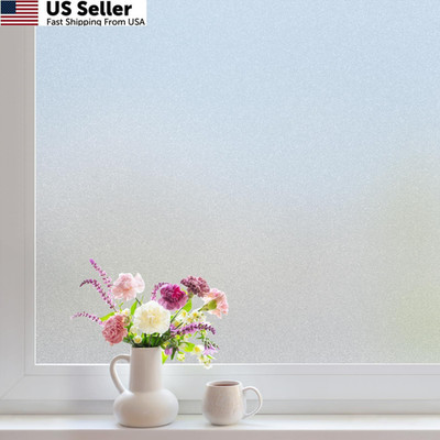 DOWELL Window Privacy Film, Frosted Glass 17.5'' x 78.7'', Pure 