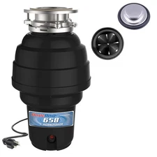 Waste Maid 10-US-WM-658-3B Garbage Disposal Anti-Jam Stainless Steel Food Was...