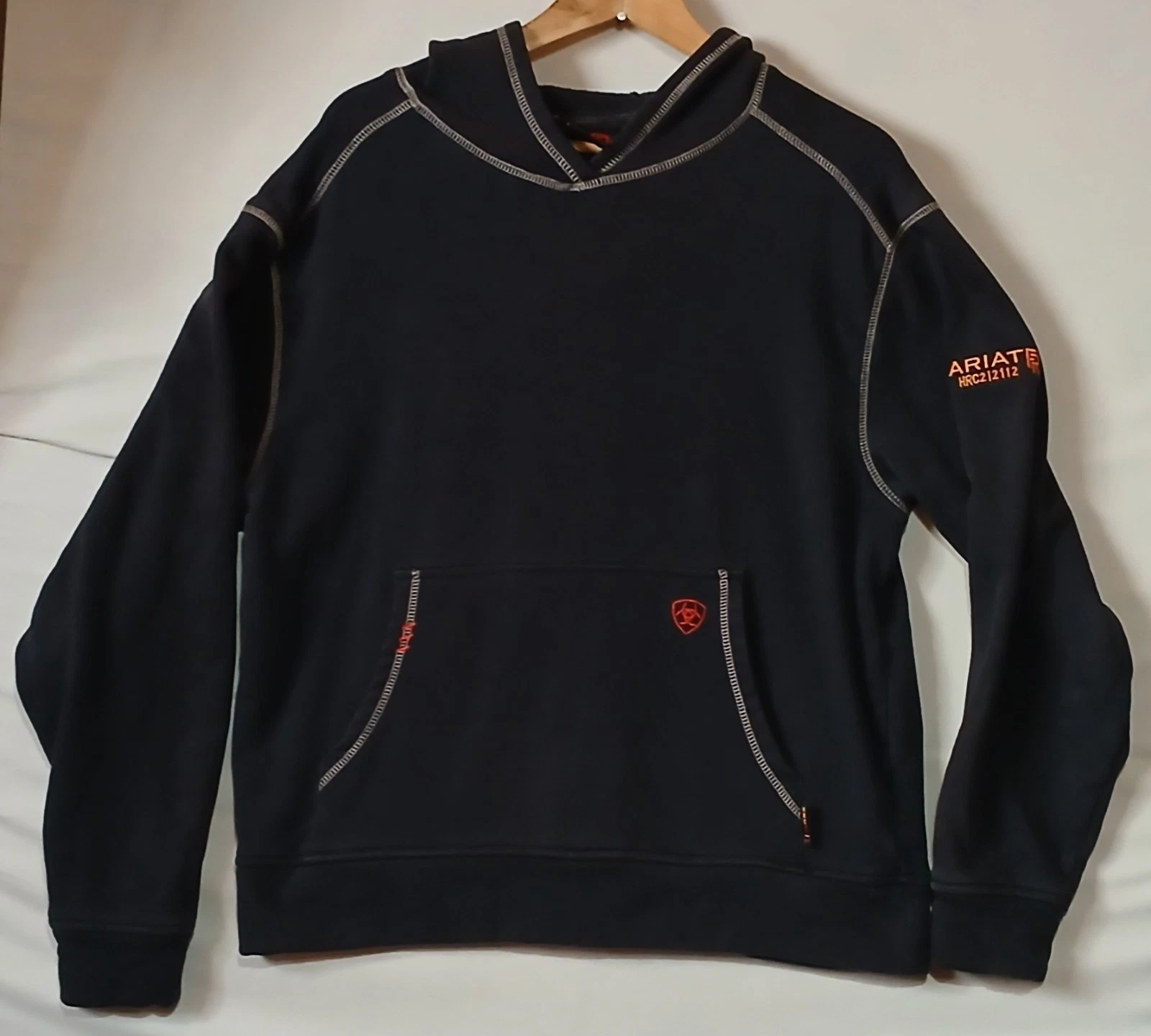 Ariat FR Polartec Hoodie Pullover Dark Gray HRC2 Flame Resistant Mens Medium