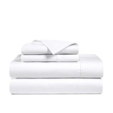 100 Egyptian Cotton Queen Size Sheets - 4 Piece Bedsheet Set Soft Breathable...