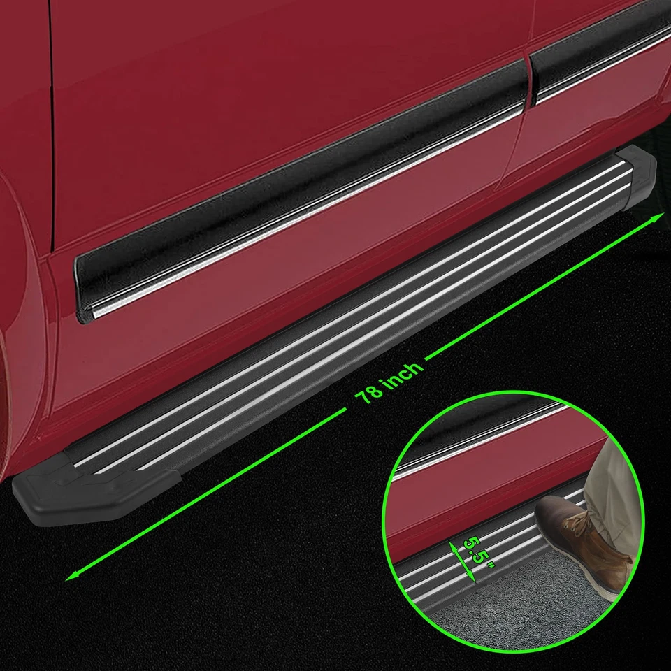 For 18-25 Traverse/18-24 Buick Enclave 5.5" Side Step Aluminum metal strip Bar Foto 4 de 4