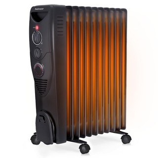 Pro Breeze Oil Filled Radiator with 11 Fins Slim Electric Radiator Portable Oil
