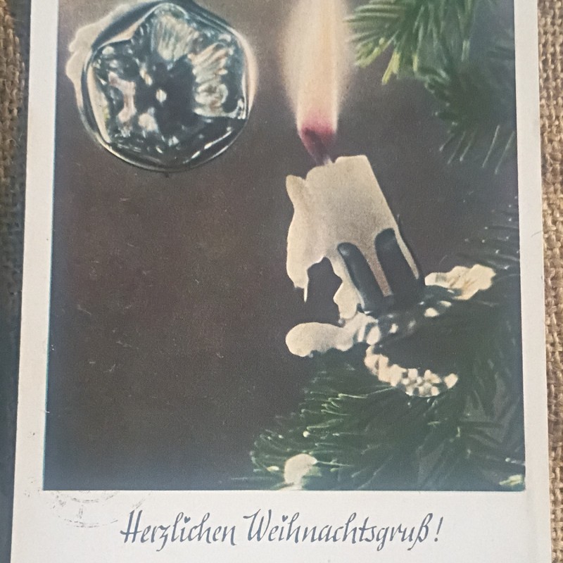 Verlag August Görtz Christmas Postcard Divided Back Posted 1960 Original Litho