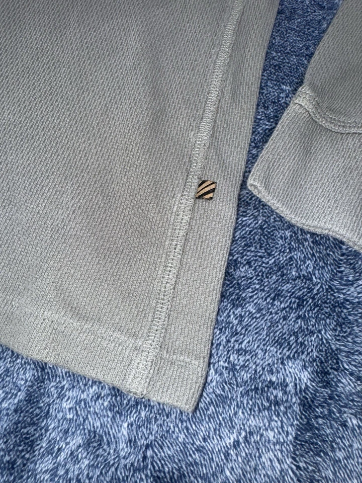 Camisa Billy Reid Para Hombre Pequeña Manga Larga Pesada Térmica Verde Foto 3 de 4