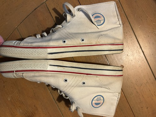 Vintage Very RARE Pro-League High Top canvas Basketball Shoes. 1950s - 1970s