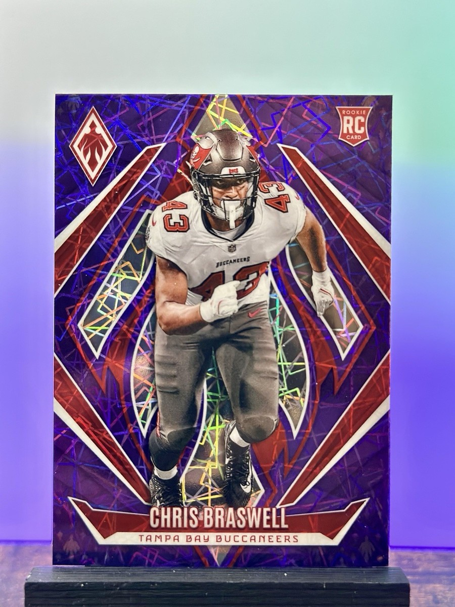 2024 Panini Phoenix Purple Laser Rookie Chris Braswell 170 Tampa