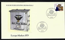 Germany FDC sc 1292 SG 1893 Post Office Counter / Europa First Day Cover 1979