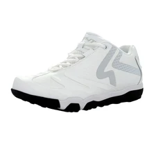 SwiftStep Ringor Turf Softball Shoes|Size 8|White/Grey