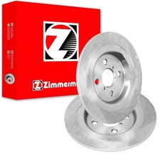 2x ZIMMERMANN COAT Z BREMSSCHEIBEN 278mm VOLL HINTEN PASSEND FÜR TOYOTA YARIS