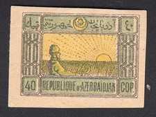 Azerbejdżan 1920 znaczek Lapyn # 13 (zielona zmiana) MH