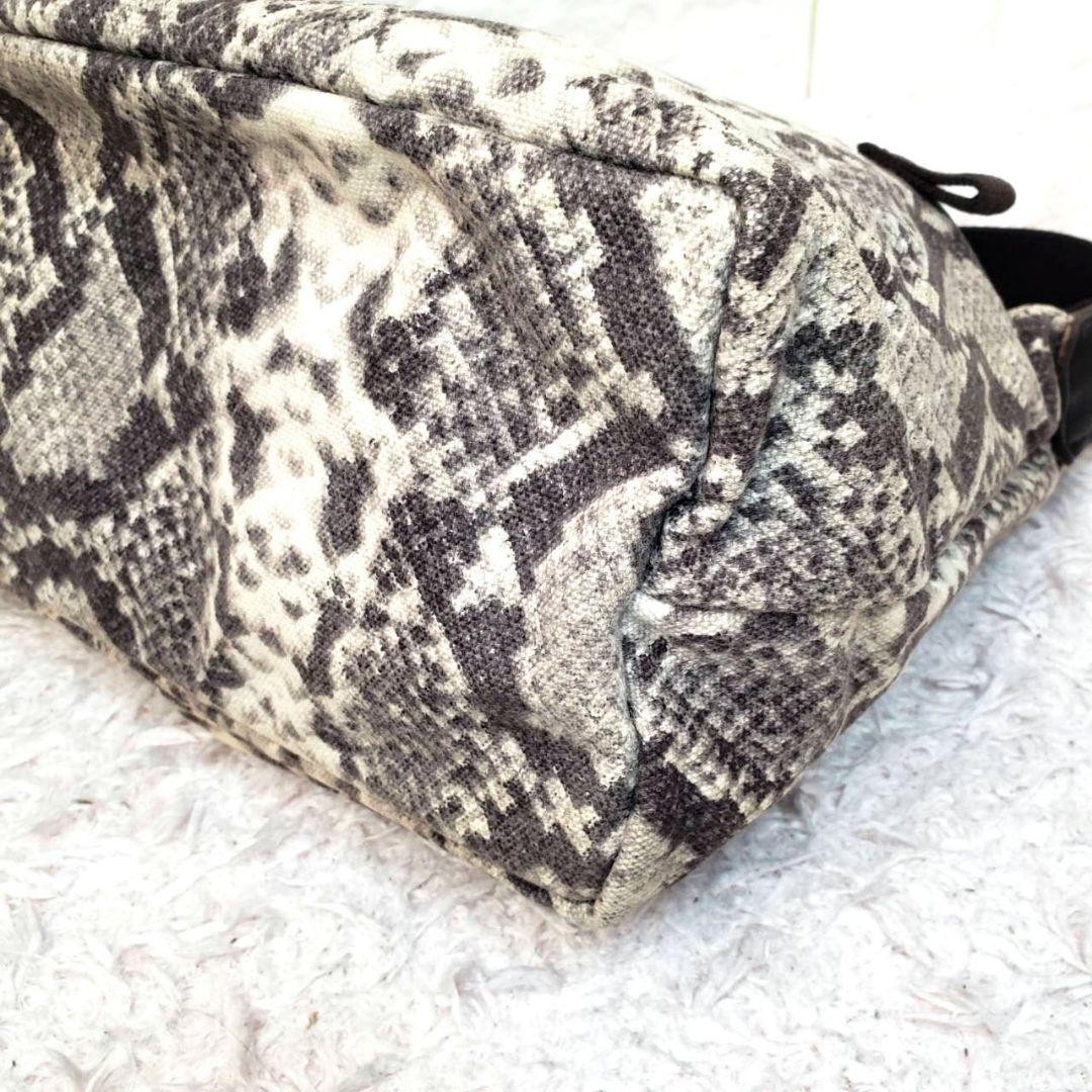 Porter Python Snake Half Moon Shoulder Bag Rare P… - image 8