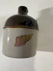 Red Wing Stoneware Miniature Jug Advertising Redwing Art Pottery Label Broke