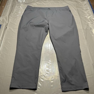 Public Rec Pants Mens 44x30 42x28.5 Gray 5-Pocket Performance Stretch Golf Chino