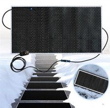 Heated Snow Melting Mats Outdoor 10" x 30" Non Slip Ice Heated Rubber