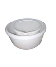 Vintage Sunbeam Mixmaster J-952 Replacement Mixing Bowls Milk Glass 1950s