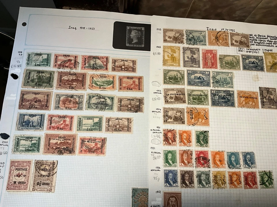 francobolli iracheno da vintage a moderni 50+ fogli a38 - Immagine 3 di 4