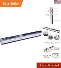 900DPI Handheld Portable Scanner - A4 Wireless Image Scanner with 16GB SD Card