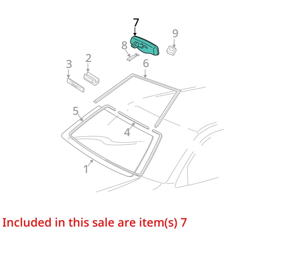 Espejo retrovisor compatible con 03-09 LEXUS GX470 626423 Foto 3 de 4