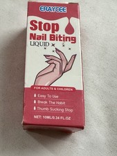 Nail Biting Treatment Bitter Polish Stop Nail Biting Kids Adults 10ml 8/26