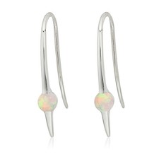 October Birthstone Opal Earring Birthday Gift for Her 925 Sterling Silver Jewlry