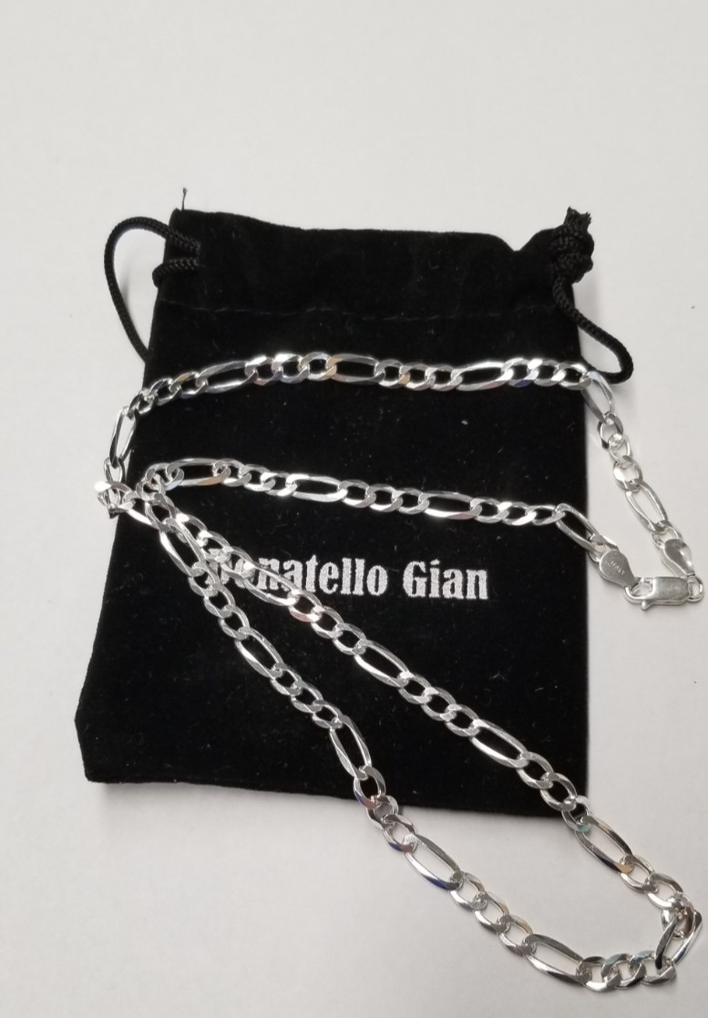 Donatello Gian Solid Sterling Silver Thick 4MM Fi… - image 1