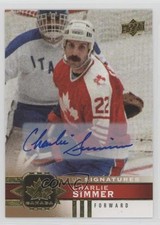2017 Canadian Tire Team Canada Gold Foil Signatures Charlie Simmer #81 Auto 1o3