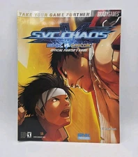 SVC CHAOS SNK VS. CAPCOM OFFICIAL FIGHTERS GUIDE BY BRADYGAMES 2003 Rare
