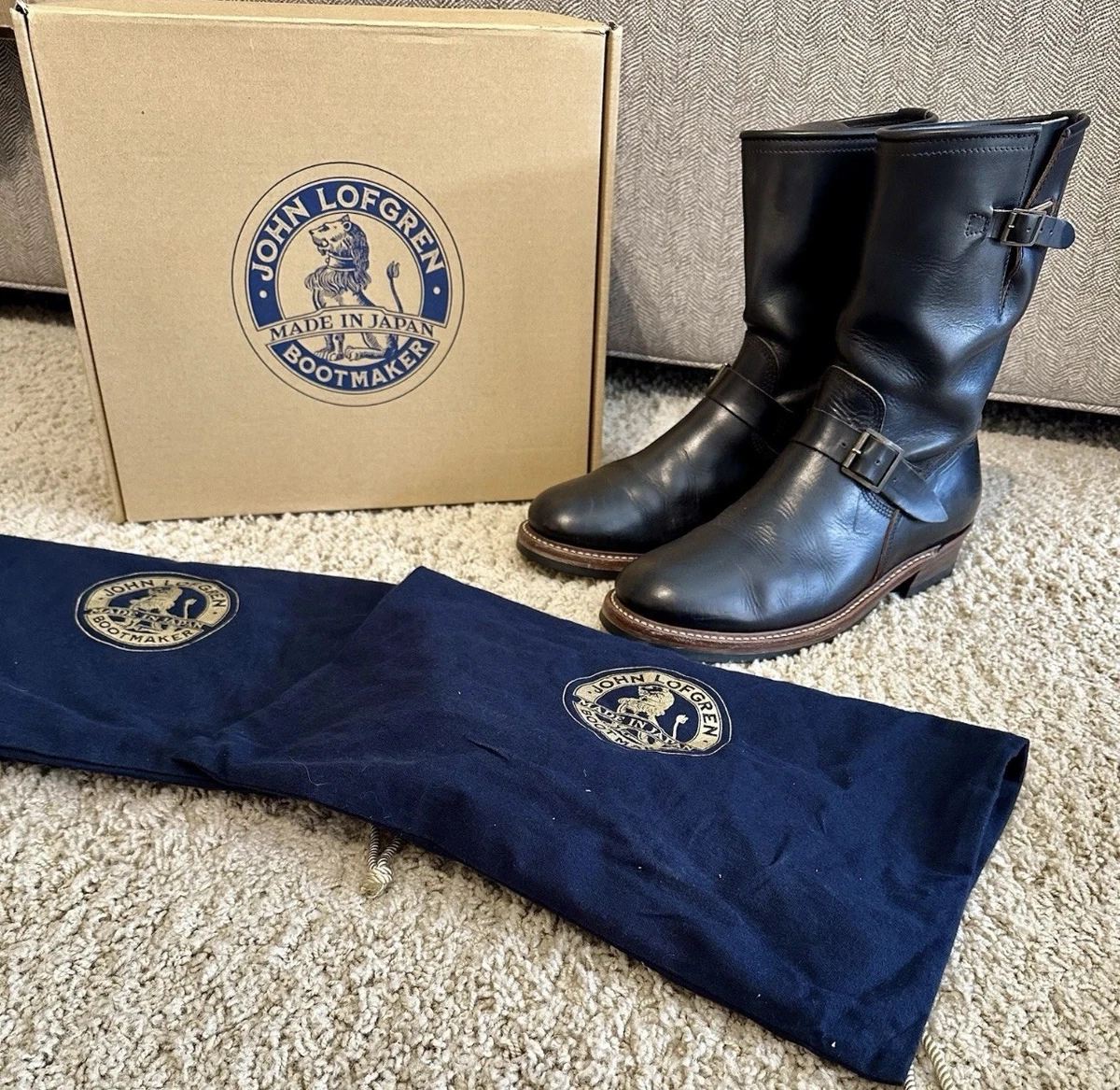 Buckle Biker Black Boots for Men for sale | eBay
