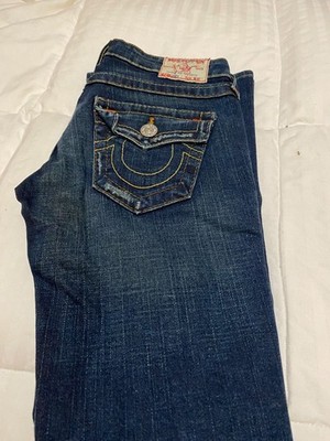 True Religion Men's Joey Slim Fit Straight Jeans, Size 25