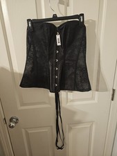 Adore Me NWT Ashoka Corset Black Lace Size 1X