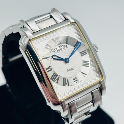 Raymond Weil  Saxo Men's Swiss 30mm Watch Silver Dial Roman Indices Model 9110