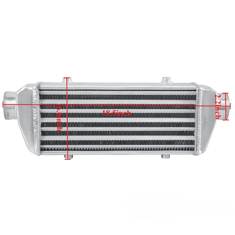 Intercooler Universal Tubo y Aleta Completo Aluminio Fmic Turbo Montaje Frontal 18"x 7"x3" Foto 2 de 4