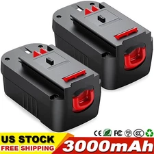 2x For Black and Decker 18V HPB18 HPB18-OPE 3.0Ah Lithium-Ion Battery 244760-00