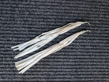 Schwinn WHITE Bicycle Handlebar Streamers NOS * USA Hunt Wilde 1960's