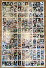 1985 Topps Baseball Uncut Sheet Ripken Puckett Henderson (132 Cards) *US38
